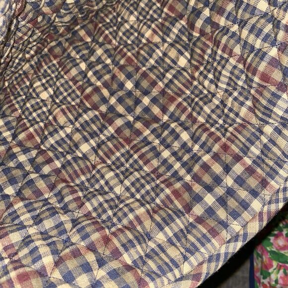 HANDCRAFTED TEA COZY Primitive Style Patchwork Quilted 14” x 10” - Picture 5 of 6